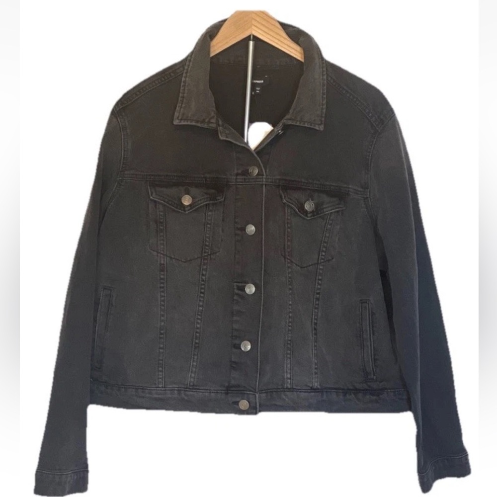 Express Women’s Black Denim Jacket NWT XXL